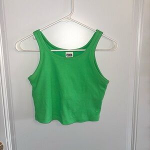Pink Victoria’s Secret cropped tank top
